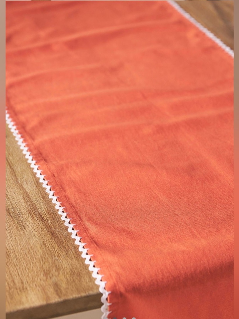 NWT Anthropologie Ric Rac Cotton Table Runner - Picture 2 of 2